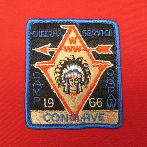 Pfadfinder 1966 Gebiet V-a 5a Konklave Pfeilorden Patch Quapaw F2512B1 - Bild 1 von 2