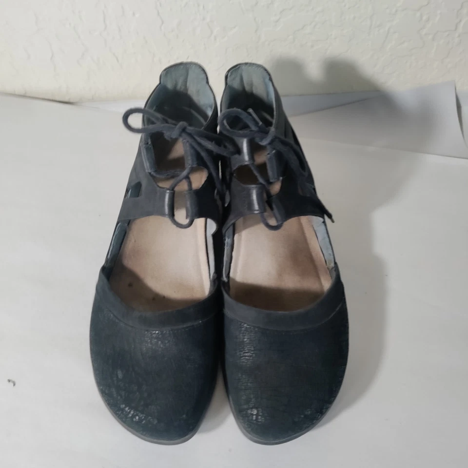 Sandalias para mujer Naot Kata zapatos informales con cordones cuero negro talla 41 EE. UU. 10 Foto 1 de 4