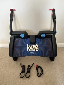 Lascal Buggy Board Maxi Azul/Negro Sin Cortar Conectores Extensores y Correa - Imagen 1 de 21