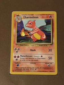 Pokemon TCG Base Set #24/102 Charmeleon LP - Picture 1 of 2