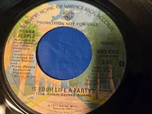 Prana People – Is Your Life A Party? - 7" VINYL SINGLE - Picture 1 of 3