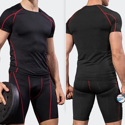 14 Colores YEL-Pro Para hombres Compresión Secado Rápido Prendas para el torso Camisas y Leggings Pantalones Cortos Trajes@ Foto 1 de 4