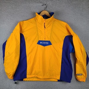 Columbia Windbreaker Anorak Jacke Herren XL gelb/orange blau Vintage 90er - Bild 1 von 9
