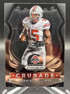 2020 Prizm Draft Picks Base Crusade Ezekiel Elliott Ohio State Buckeyes #50 - Picture 1 of 2