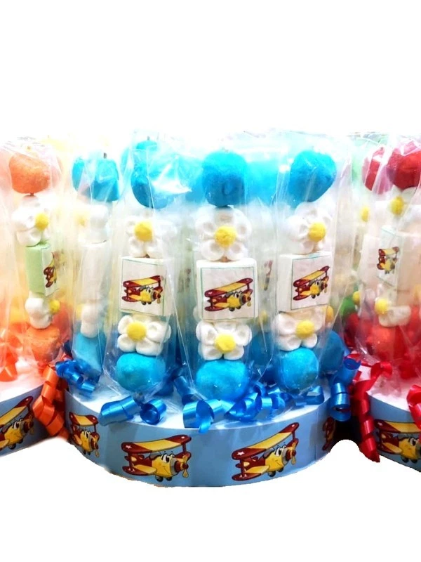 SOFT SWEET SPIEDINI DI MARSHMELLOW PERSONALIZZATI 10 PZ