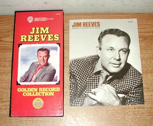 JIM REEVES GOLDEN RECORD COLLECTION 8-TRACK TAPE SET & 1965 SOUVENIR PHOTO ALBUM - Foto 1 di 10
