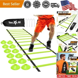 Portable Agility Ladder with Carry Bag - Ideal for All Ages & Sports Training - Picture 1 of 9