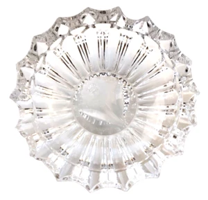 Art Deco Kristallglas 6 Zoll Aschenbecher - Klasse/Stil schwer Vintage Blume innen - Bild 1 von 11