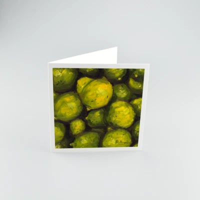 Limes - Square High Quality 312gsm Blank Greetings Cards - Image 1 of 4