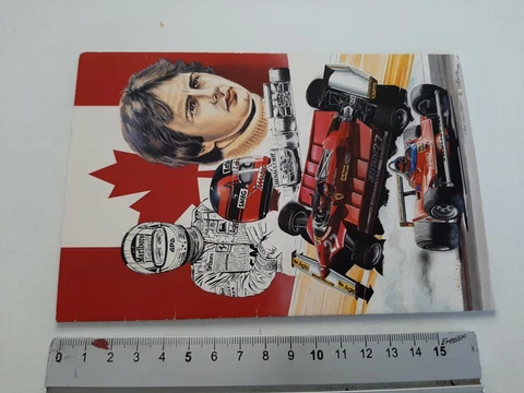 3 x postcard FERRARI , GILLES VILLENEUVE Cover