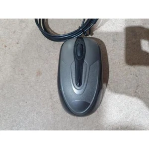 N93JA Optical Mouse Grey & Black Wired USB 3-Buttons Scroll Wheel Compact for PC - Picture 1 of 5