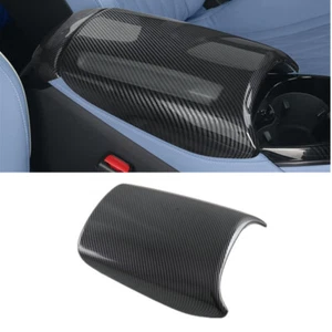 Carbon Fiber Interior Armrest Box Cover Trim For BYD SEAL EV 2023 2024 2025 - Picture 1 of 7