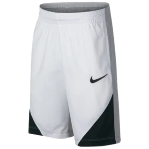Nike Boys' Assist Basketball Shorts White/Wolf/Gray Sz Small - Picture 1 of 3