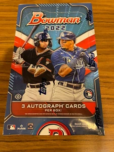 2022 BOWMAN JUMBO Baseball Hobby Box SEALED ( 3 AUTO PER BOX ) - Picture 1 of 5