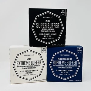 Spongelle Men's Body Wash Buffer Multi Use shower Sponge NIB - Choose Scent - Picture 1 of 8
