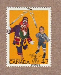 SHRINERS CLOWN JUGGLING CRUTCHES, BOY = CANADA 2001 # 1917 MNH - Picture 1 of 1