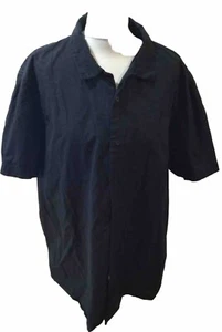"Camisa negra de manga corta Jasper Conran Reino Unido XL 17,5"" cuello 48"" pecho envío y devolución gratuitos" - Imagen 1 de 5