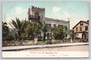 1911 Zorayda Club St Augustine Florida FL Postcard - Picture 1 of 2