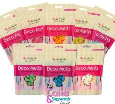 FUN CAKES FunCakes Candy Melts Deco Melts Cake Pop Chocolate Buttons 250g All Colours
