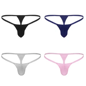 Sexy Lingerie Mens Jock Strap Bikini Briefs Thongs Underwear Lace Pouch G-string - Picture 1 of 57
