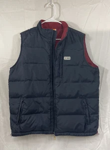 Vintage Sideout Vest Mens 90’s Fleece Lined Burgundy Utility Pockets Size L/XL - Picture 1 of 4