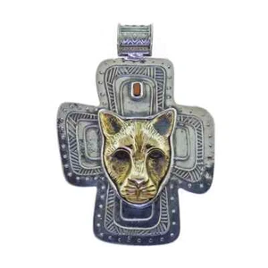 Tabra Bronze Jaguar Mondgöttin Anhänger - Bild 1 von 2