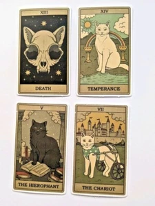 Mini Tarot Card Stickers 78x Sticker For Laptop Luggage Guitar Craft Scrapbook - Picture 1 of 8