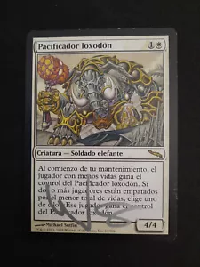 MTG SPANISH Loxodon Peacekeeper-Artist Signed (Michael Sutfin) - Mirrodin #13 - Picture 1 of 3