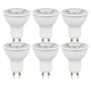 6 Pcs LED Track Lighting Replaceable GU10 Bulbs. Switchable To 3000K/4000K/6000K - Picture 1 of 3
