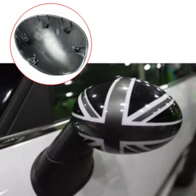 Black Jack Manual Fold Mirror Cover Replace For MINI Cooper R55 R56 R57 R58 R60 Foto 1 de 4