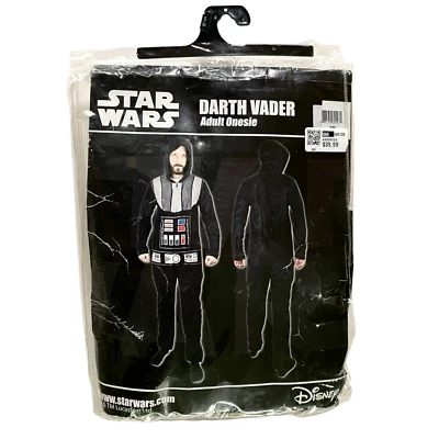 NEW DARTH VADER Pajama One Piece Halloween Costume Cosplay ADULT Small/Medium - Image 1 of 4