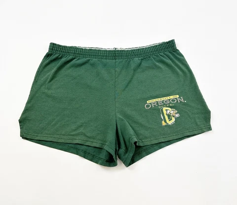 Vintage Oregon Ducks Shorts Women’s Medium Green Cover