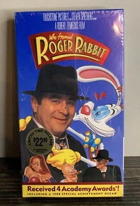Who Framed Roger Rabbit (VHS) 1988 Comedy Action BOB HOSKINS (sealed) vintage - Picture 1 of 5