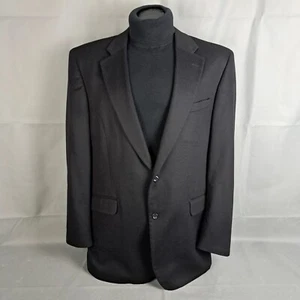 Jos A Bank Sportcoat 46XL Men Black Cashmere 2-Button Coat Blazer Jacket - Picture 1 of 11