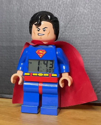 LEGO Superman DC Comics Digital Minifigure Alarm Clock Super Heroes Works Great Cover