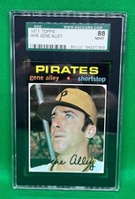 1971 TOPPS GENE ALLEY #416 SGC 88 NM/MT 8 PIRATES