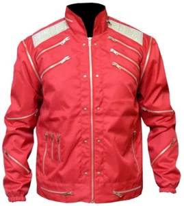 MJ Beat It Red Michael Jackson Thriller Cordura Jacket for Mens - Picture 1 of 6
