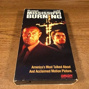 Mississippi Burning VHS Movie VCR Video Tape Used Gene Hackman Willem Dafoe - Picture 1 of 6