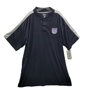 Majestic Sacromento Kings schwarzes Poloshirt Größe 3XLT neu mit Etikett 1225-1027 - Bild 1 von 8