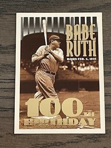 1995 Topps Babe Ruth #3 100th Birthday New York Yankees (C)