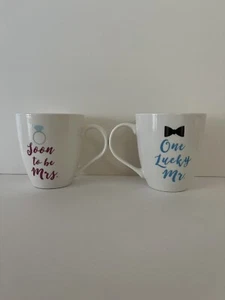 Pfaltzgraff Everyday Mug, Soon to be Mrs. and One Lucky Mr., 18-Ounce, Set Of 2 - Picture 1 of 4