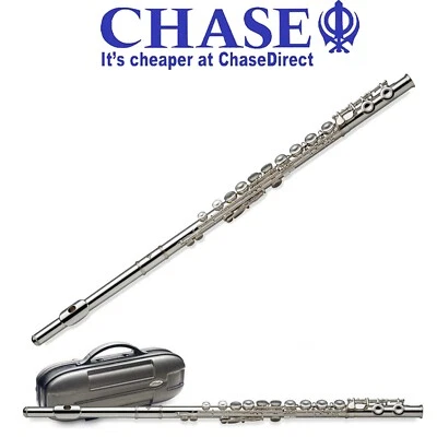 Flute Silver Plated with E Key and Hard Case - Chase C77FE Full Student Outfit - Image 1 of 3