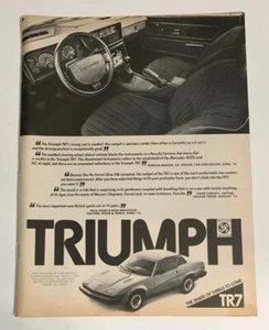 1976 Triumph TR7 Print Ad Shape Of Things To Come Vintage British Leyland Motors - Picture 1 of 2