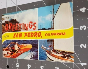Greetings from San Pedro, California Post Card - Unposted - Picture 1 of 2
