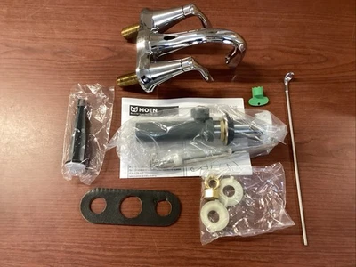 NEW Moen Eva 66410 Two-Handle Bathroom Faucet Chrome B291