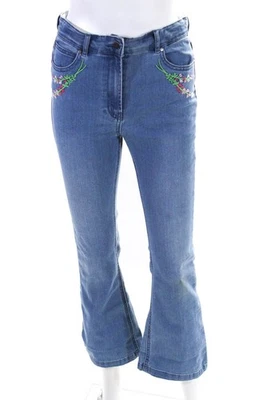 Pantalón vaquero Stella McCartney niños niñas lavado claro cinco bolsillos corte bota talla 14 Foto 1 de 4