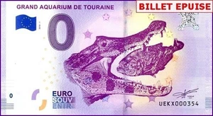 GRAND AQUARIUM DE TOURAINE / BILLET 0 € / NULL EURO-SCHEIN / UEKX 2018-1 - Picture 1 of 1