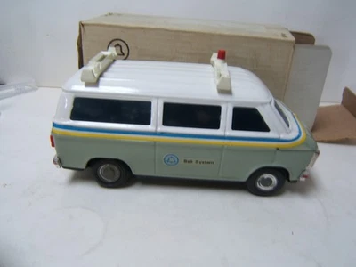 Banco de camión telefónico oficial Bell System #1358 estampado occidental vintage en caja Foto 1 de 4