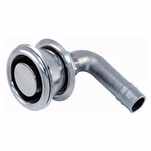 Marpac 90 Flush Mount Fuel Vent 5/8" Hose Stainless Steel Nut 954 Marine - Picture 1 of 8