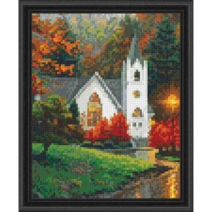 PixelHobby Autumn Chapel Kit & Frame Mosaic Art Kit - Picture 1 of 1